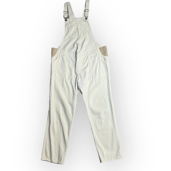Old Navy Maternity Overalls Straight Leg Solid Cream Size 8R - Picture 3 of 12